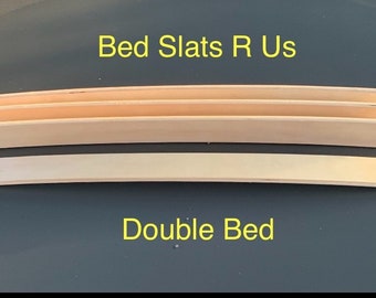 4 x Bed Slat Wood Double Replacement Curved Sprung Top Quality