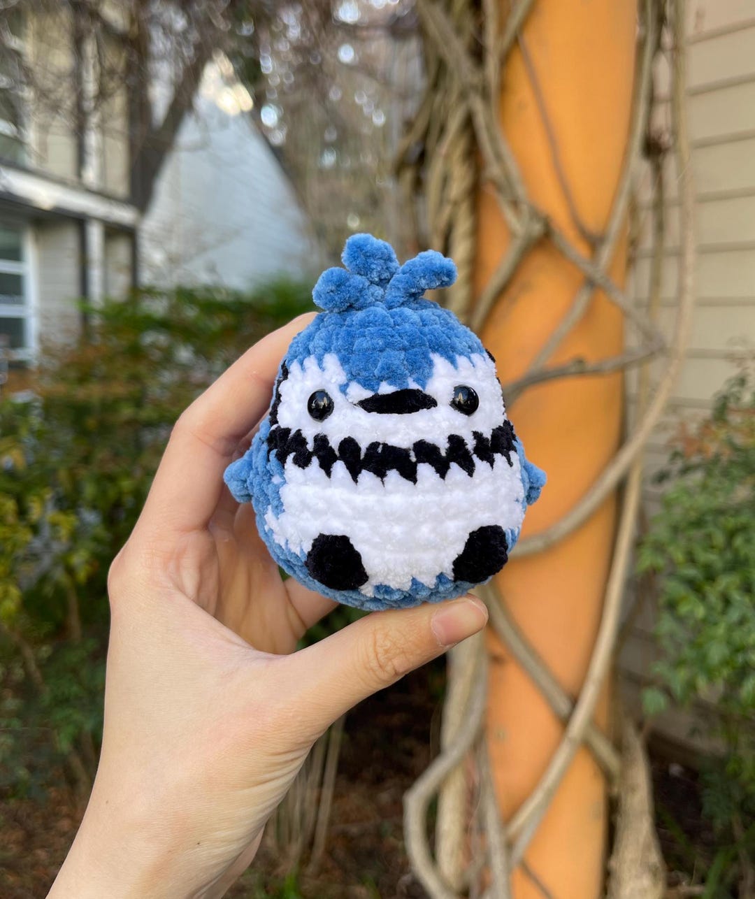 Bluejay Plushie, Blue Jay Bluebird, Kawaii Cute Chubby Bird