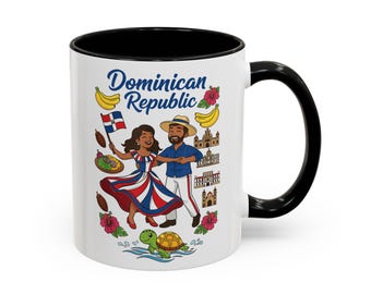 Dominican Republic Dancing Couple Mug | Accent Coffee Mug