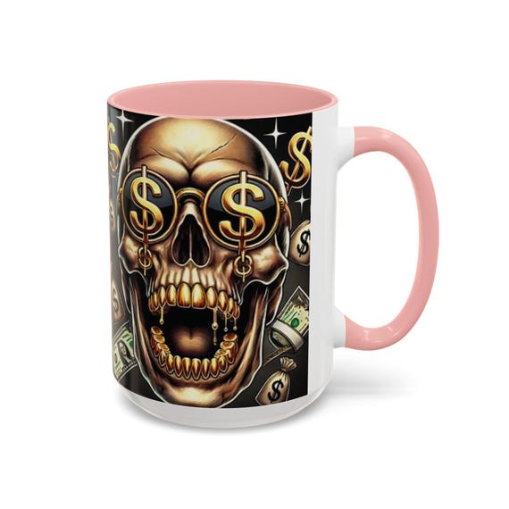 Skull and Dollar Accent Coffee Mug, Unique Gift for Him, Money-themed  Decor, Perfect for Halloween, Coffee Lover, Office Desk - Etsy Israel