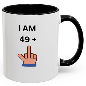 Funny 50th Birthday Accent Coffee Mug, Gift for 50 Year Old, Humor Mug, Unique Coffee Mug, Birthday Celebration