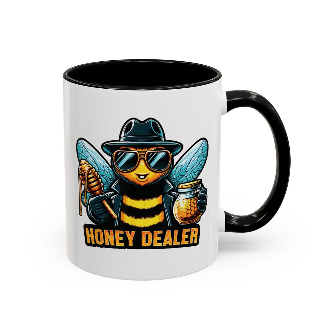 Honey Dealer Coffee Mug - Fun Bee Design, Gift for Beekeepers, Unique ...