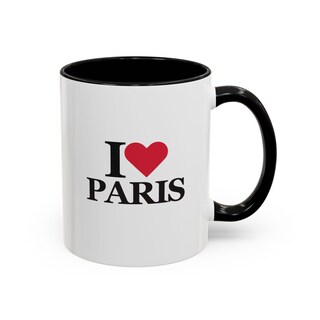 Tazza Decorativa I Love Parigi – Ceramica, Design Francese, Idea Regalo