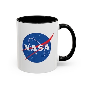 NASA Accent Coffee Mug, Space Lover Gift, Astronaut Coffee Cup, Birthday Present for Him/Her, Office Decor
