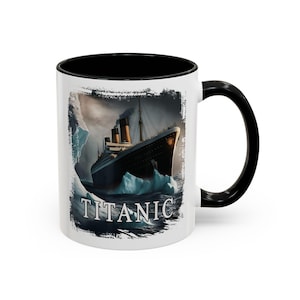 Titanic Accent Coffee Mug  Vintage Ship Design, Nautical Gift, Maritime Décor, Unique Coffee Lovers Mug, Iconic Movie Memorabilia