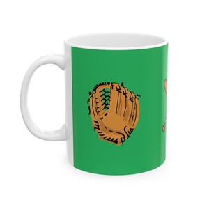 Baseball Ceramic Mug, (11oz) coffee mug personalized gift baseball lover gift custom baseball mug baseball player gift baseball coach gift