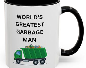 Taza de café con el mejor basurero del mundo, regalo divertido para recolectores de basura, linda taza para trabajadores de basura, regalo navideño, decoración de escritorio