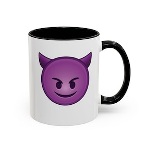 Devil emoji mug 11oz 15oz personalized gift custom name mug