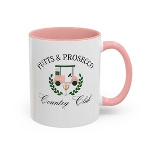 Prosecco Golf Becher, perfekt für Golf-Liebhaber, Geburtstagsgeschenk, Kaffeetasse, Fun Club Merchandise, einzigartiges Sportgeschenk