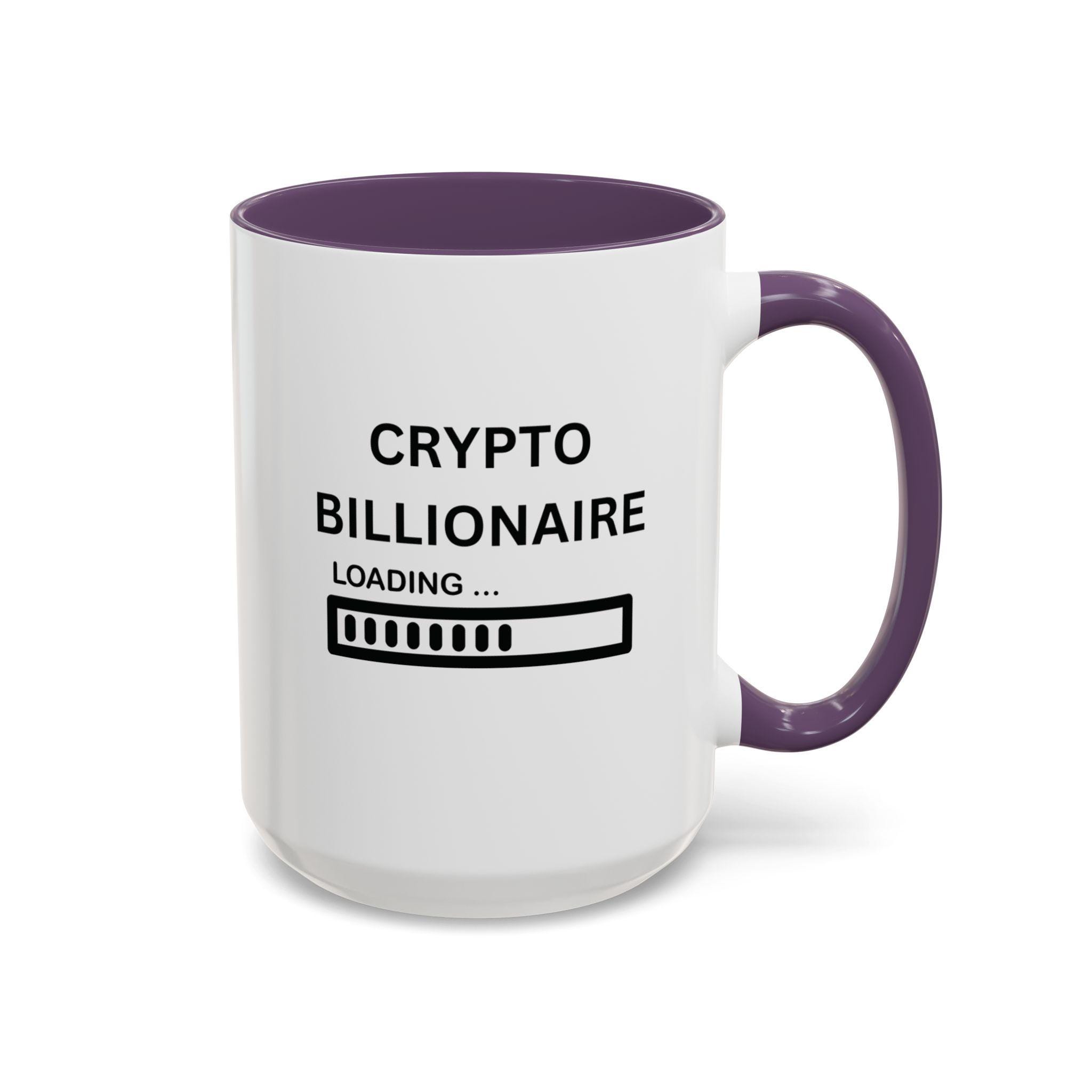 Crypto Gadget Taza Divertida Con Texto | Crypto Millionaire Loading | Idea  De Tazza Rappresentante Di Classe