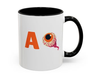 AI mug Eye-Catching Accent Coffee Mug | Unique Gift for Coffee Lovers, Fun Home Decor, Personalized Mug, Eye Design