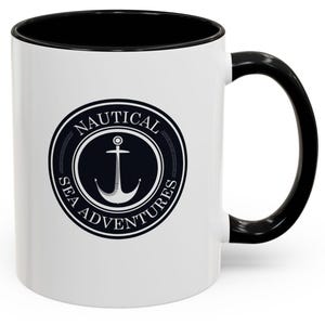 Nautical Themed Coffee Mug, Perfect for Sea Lovers, Sailor Gifts, Beach House Decor, Ocean Adventure Drinkware, Unique Birthday Present
