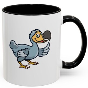 Taza de café con acento de dodo caprichoso, regalo divertido para amantes de las aves, taza de oficina única, decoración de cocina peculiar, ideal para cumpleaños