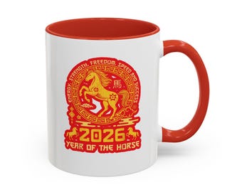 2026 Year of the Horse Mug | Chinese Zodiac Horse Coffee Cup