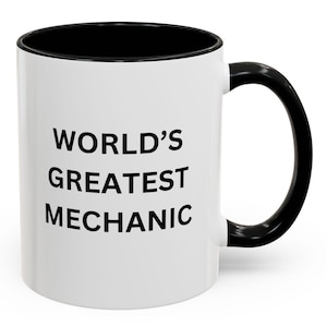 World&#39;s Greatest Mechanic Coffee Mug | Perfect Gift for Car Lovers, Mechanics, Birthdays, Father&#39;s Day, Holiday Coffee Cups, Unique Gifts