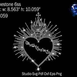 Gesù Strass, Gesù Svg, Cuore Strass, Cuore Svg, Modello Strass, Strass Svg, Maglietta di Gesù, Modello di Gesù, Pasqua Svg, Svg