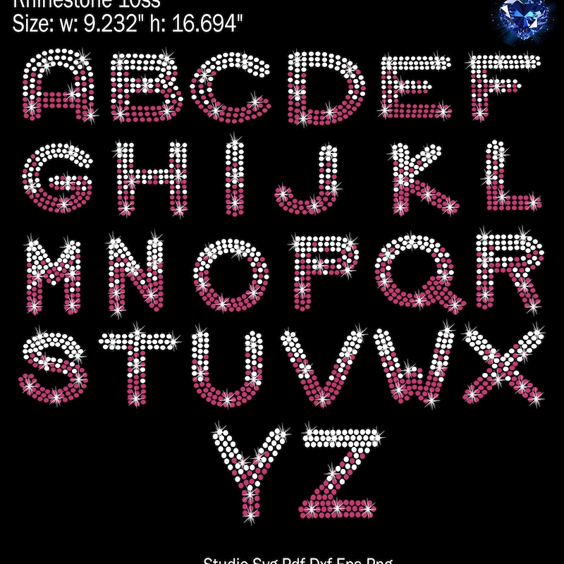 Giant Rhinestone Letters Rhinestone - Etsy