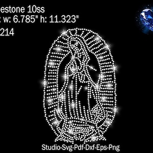 Virgen de Guadalupe Rhinestone, Virgen de Guadalupe Rhinestone, Vigin Rhinestone, Guadalupe Rhinestone, Virgen Svg, Rhinestone Svg, Rhinestone