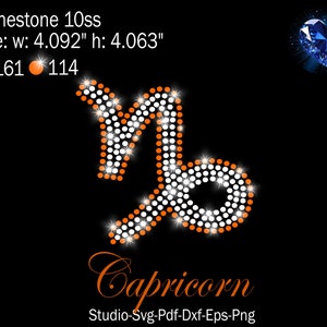 Steenbok Strass, Steenbok Svg, Steenbok sjabloon, Strass Svg, Strass sjabloon, Strass, Zodiac Signs Strass, Zodiac