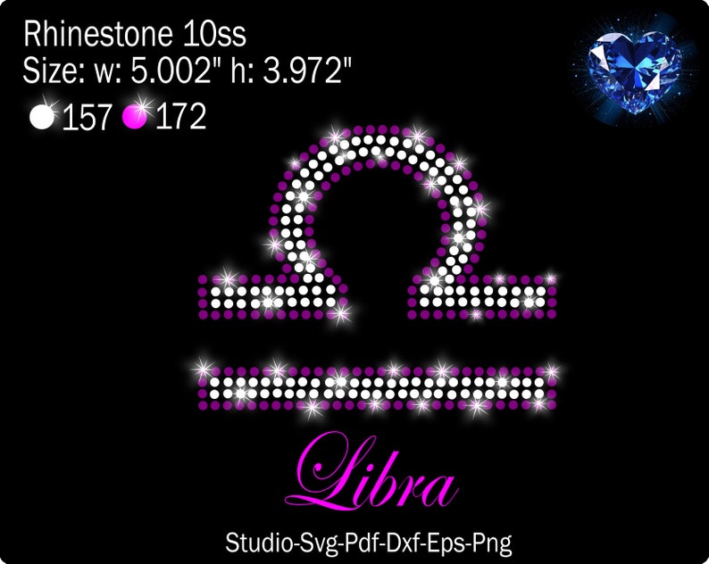 Libra Rhinestone Libra Rhinestone, Libra Svg, Libra Template, Rhinestone Svg, Rhinestone ...