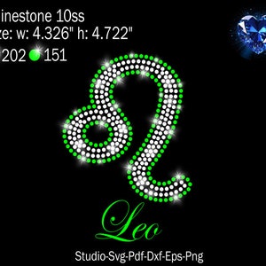 Leo Strass, Leo svg, Leo Vorlage, Strassstein svg, Strassvorlage, Strasssteine, Sternzeichen Strass, Sternzeichen svg, Leo, Leo Png