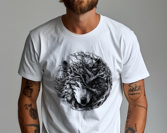 Wolf graphics T-Shirt, Wolf, graphic T-shirt, Short-Sleeve,  Unisex Tee, gifts