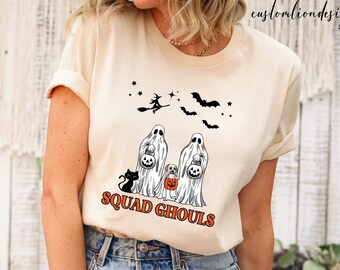 Squad Ghouls Shirt, Witch Halloween Shirt, Spooky Girls Sweater, Spooky Season Shirt, Lets Go Ghouls, Halloween Party Shirt