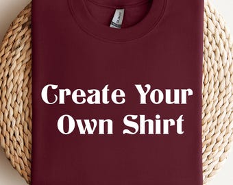 Design your own shirt, Graphic Tee Gifts, Custom Long Sleeve Shirt With Logo, Photo, Add Your Text,  Personalized Sweatshirt for Kids