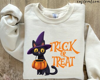 Halloween Trick or Treat Sweatshirt,Halloween Trick-Or-Treat, Halloween Trick-or-Treat Shirt, Funny Halloween Shirt, Toddler Halloween Shirt