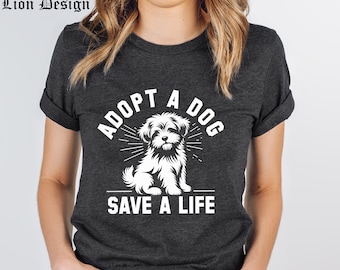 Save Animals Shirt, Animal Rights T Shirt, Dog Lover Shirt, Rescue Adopt Foster, Dog Paw Tee,Rescue Dog Mom Shirt, Adopt Don't Shop Tee