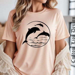 Dolphin Shirt, Dolphin Lover Shirt, Sea Mammal, Animal Lovers, Dolphin Lover Tee,  Gifts for Dolphin Lovers,Miami Dolphins Shirt,Dolphin Tee