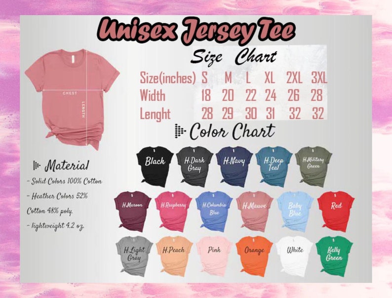 a poster with a variety of t - shirts on it