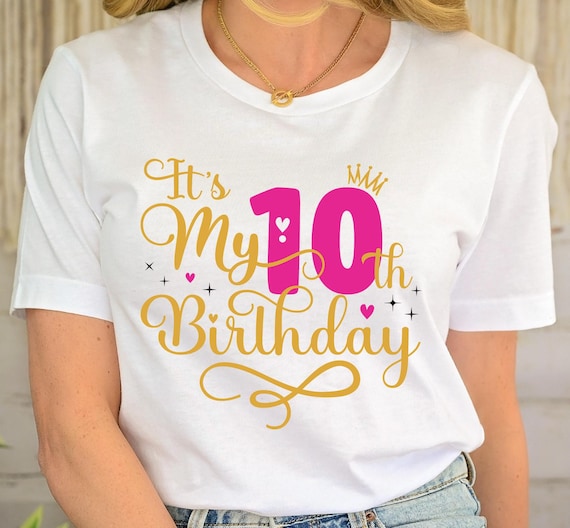 It's My 10th Birthday | This Girl Is Now 10 Years Old T-Shirt It's My 10th Birthday | This Girl Is Now 10 Years Old T-Shirt
