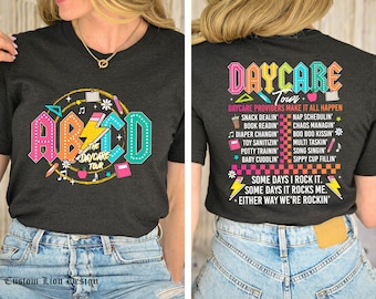 Daycare Teacher Shirt, ABCD Daycare Tour Shirt, Teacher Appreciation Shirt, First Letters Tee, Gift For Alphabet Learners,ABCD Shirt