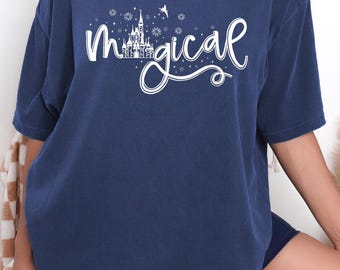 Comfort Colors Magical Castle Shirt, Disney Family Trip T-Shirt, Crewneck Fairy Tale Shirt, Disneyland Group Shirt, Custom Disney World Tee