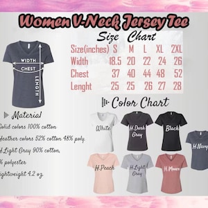 a woman's v - neck jersey tee shirt size chart