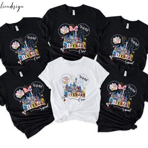 Custom Birthday Shirt, Disney Birthday Squad Shirt, Disneyland Crew Shirt, Disney Birthday Trip, Disney Girl Shirts, Disney Boys Shirts