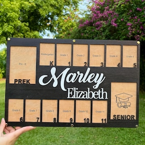 Custom Pre K to Graduation School Photo Frame, School Years Photo Frame, Grade School Photo Frame, Senior Picture Gift Picture Photo Frame