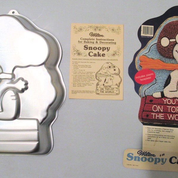 Vintage Wilton Cake Pans Peanuts Characters Snoopy or Charlie Brown