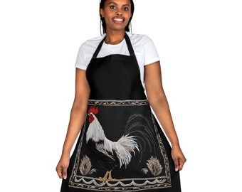 Gallo uccello, grembiule da cucina, accessori da cucina essenziali per cucinare, cuocere al forno, barbecue, parrucchiere, uomini e donne, regalo per la mamma, chef, ranch