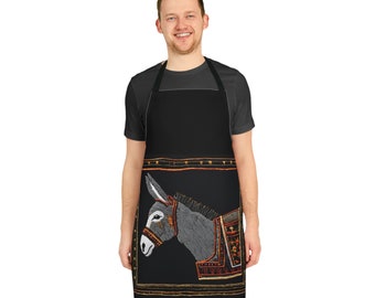 Donkey Burro GREMBIULE DA CUCINA, Accessori da cucina essenziali per cucinare, cuocere al forno, barbecue, parrucchiere, uomini e donne, regalo per mamma, chef, ceramista