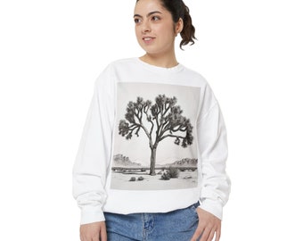 Joshua Tree DESERT Mountain FELPA DA ESTERNO, girocollo invernale dalla vestibilità rilassata di qualità premium, regalo maglione morbido e accogliente, felpa unisex
