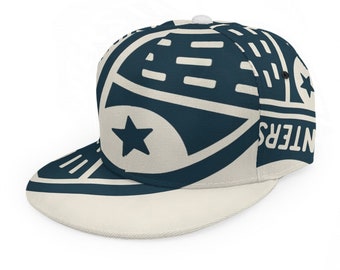 Interstate BASEBALL CAP, Flat Brim, Snapback, Trucker Hat, Big Graphics, Gift for Son Dad Friend, Travel Hat, Gift for All Occasions