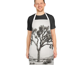 Joshua Tree, GREMBIULE DA CUCINA, Accessori da cucina essenziali per cucinare, cuocere al forno, barbecue, parrucchiere, uomini e donne, regalo per mamma, chef, artista