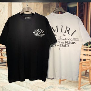 Casual Amiri T-Shirt, Vintage Amiri Logo Print Shirt Tee, AMIRI Beach Shirt, Fashion Hip Hop AMIRI Sweatshirt Hoodie Short Sleeve AM23J zdjęcie 1