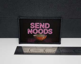 Stuur Noedels Noedels Meme Funny Moraal Patch Tactical 2 x 3 inch