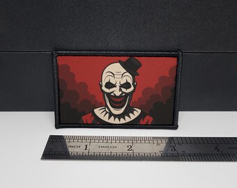Clown d'art tactique personnalisé inspiré d'un film d'horreur 2 x 3 pouces