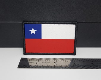 Chilean Flag Morale Patch Custom Tactical patch 2x3 inch Chile Patch
