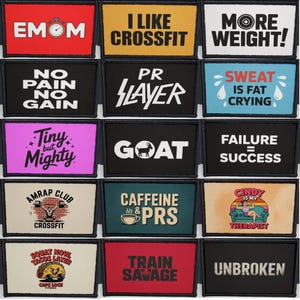 Fitness Gym Crossfit Morale Patch Tactical 2x3 inch