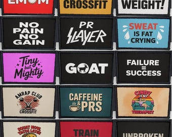 Patch tactique Crossfit Morale Gym 2 x 3 pouces
